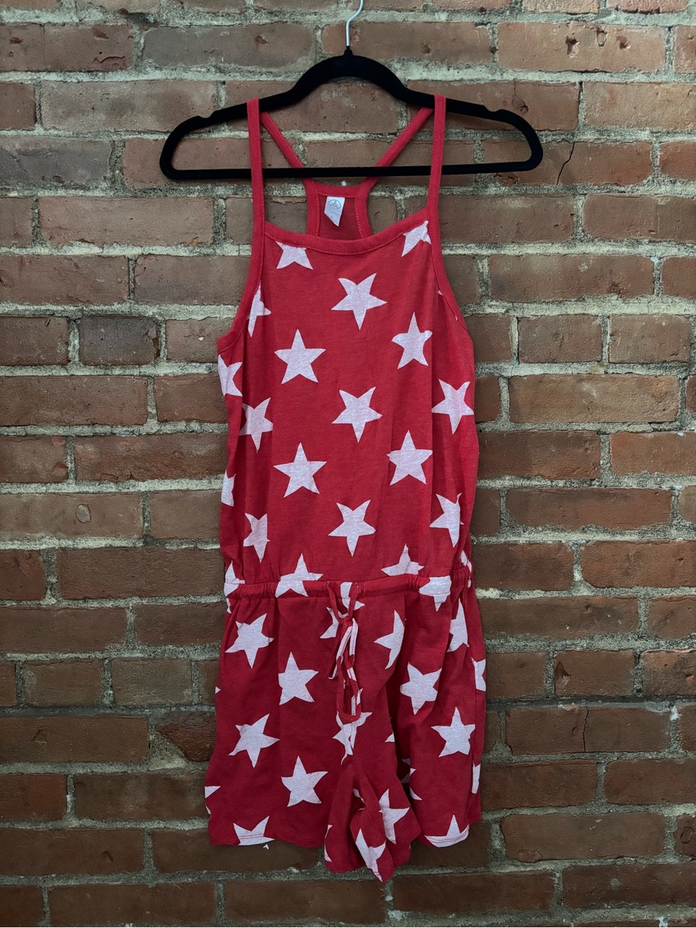 Women’s Red Star Print Romper